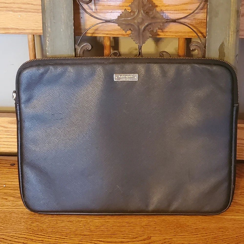 Kate Spade Black Saffiano Leather Laptop/IPad Bag